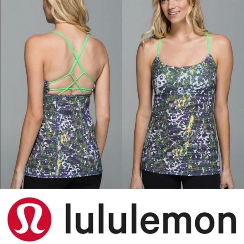 Lululemon Floral Dancing Warrior Tank Size 4